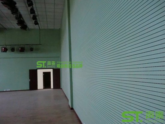 武漢體育館防火槽木吸音板裝修、施工(圖4)