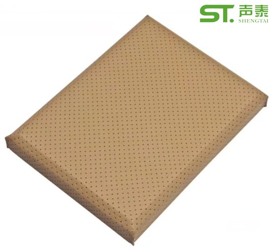 報告廳皮革沖孔吸音軟包(圖1) 報告廳皮革沖孔吸音軟包(圖1)